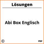 Abi Box Englisch  Lösungen Pdf