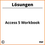 Access 5 Workbook Lösungen Pdf