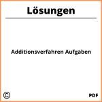 Additionsverfahren Aufgaben Mit Lösungen Pdf