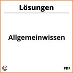 Allgemeinwissen Mit Lösungen Pdf