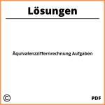 Äquivalenzziffernrechnung Aufgaben Mit Lösungen Pdf