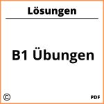 B1 Übungen Mit Lösungen Pdf