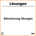 Bilanzierung Übungen Mit Lösungen Pdf