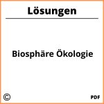 Biosphäre Ökologie Lösungen Pdf