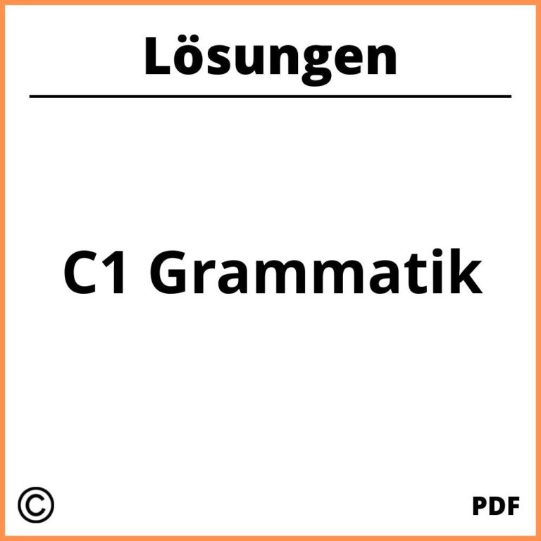B Grammatik Lösungen Pdf 2023