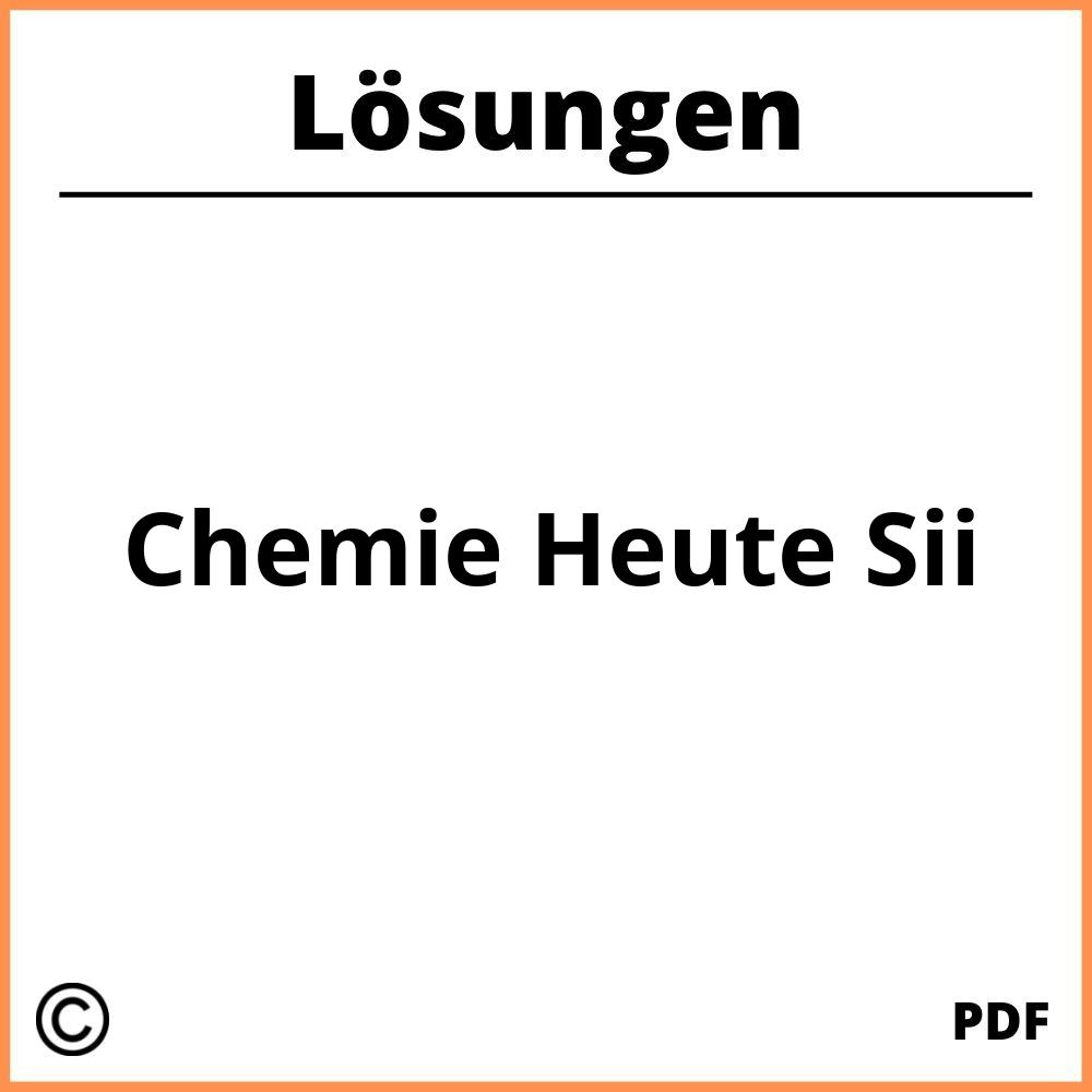 Chemie Heute Sii Lösungen Pdf