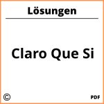 Claro Que Si Lösungen Pdf