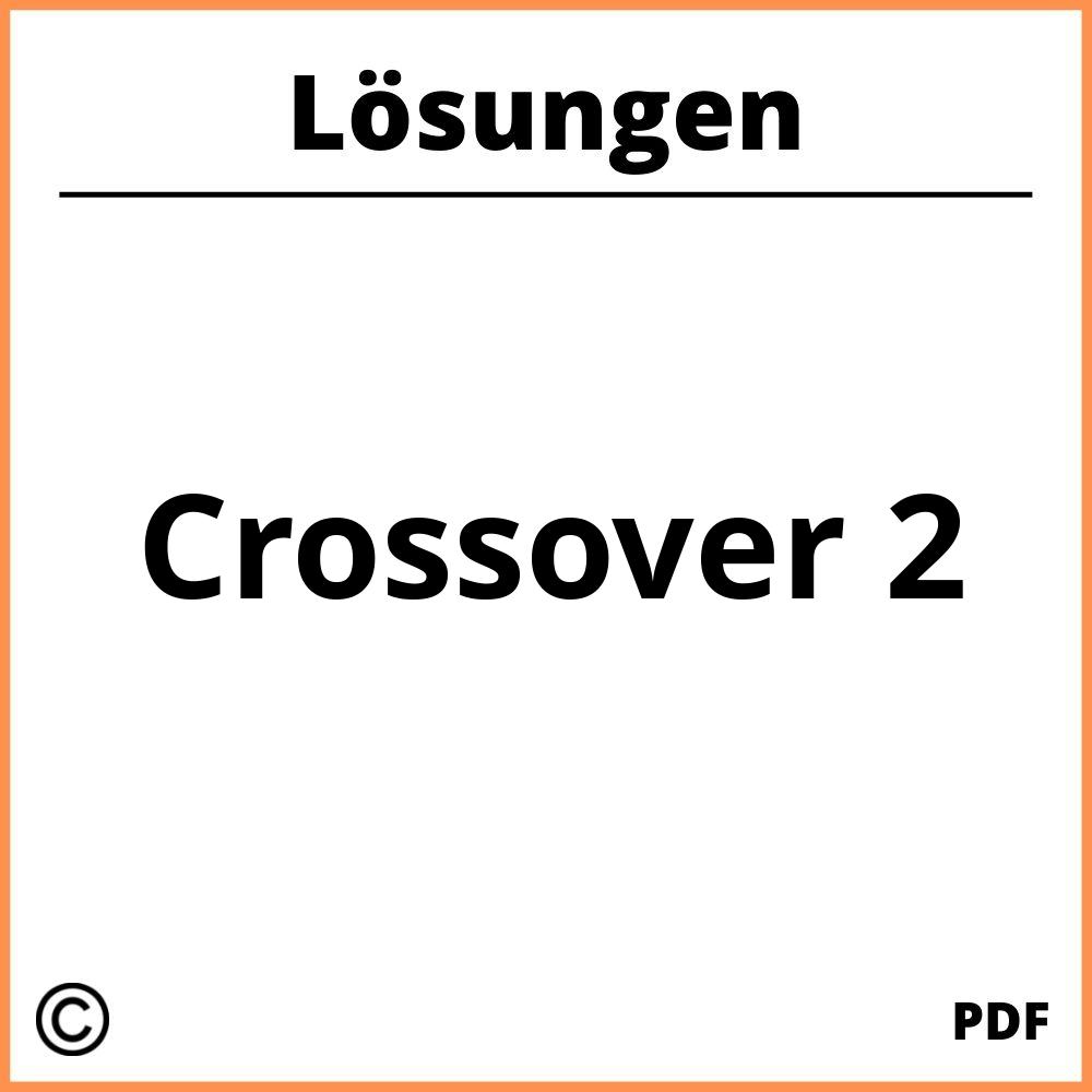 Crossover 2 Lösungen Pdf