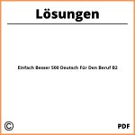 Einfach Besser 500 Deutsch Für Den Beruf B2 Lösungen Pdf