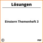 Einstern Themenheft 3 Lösungen Pdf