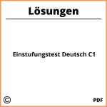 Einstufungstest Deutsch C1 Pdf Mit Lösungen