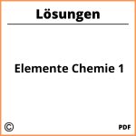 Elemente Chemie 1 Lösungen Pdf