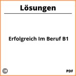 Erfolgreich Im Beruf B1 Lösungen Pdf