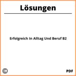 Erfolgreich In Alltag Und Beruf B2 Lösungen Pdf