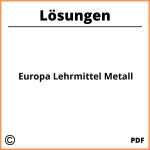 Europa Lehrmittel Metall Lösungen Pdf