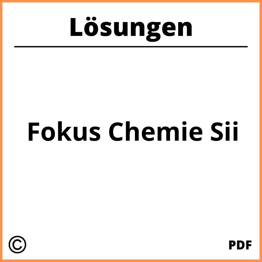 Fokus Chemie Sii Lösungen Pdf