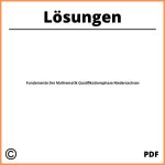 Fundamente Der Mathematik Qualifikationsphase Niedersachsen Lösungen Pdf