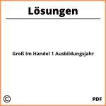 Groß Im Handel 1 Ausbildungsjahr Lösungen Pdf