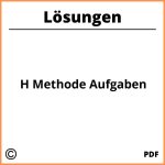 H Methode Aufgaben Mit Lösungen Pdf