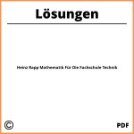 Heinz Rapp Mathematik Für Die Fachschule Technik Lösungen Pdf