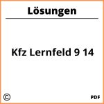 Kfz Lernfeld 9 14 Lösungen Pdf