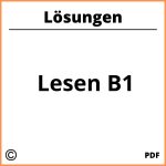 Lesen B1 Mit Lösungen Pdf