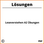 Leseverstehen A2 Übungen Mit Lösungen Pdf