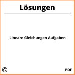 Lineare Gleichungen Aufgaben Mit Lösungen Pdf