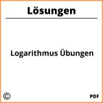 Logarithmus Übungen Mit Lösungen Pdf