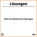 Metrum Bestimmen Übungen Mit Lösungen Pdf