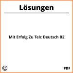 Mit Erfolg Zu Telc Deutsch B2 Lösungen Pdf