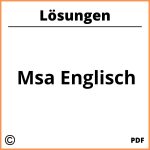 Msa Englisch Lösungen  Pdf