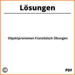 Objektpronomen Französisch Übungen Mit Lösungen Pdf