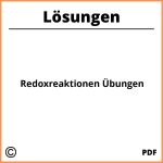 Redoxreaktionen Übungen Mit Lösungen Pdf