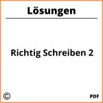 Richtig Schreiben 2 Lösungen Pdf