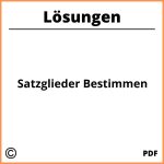 Satzglieder Bestimmen Pdf Mit Lösungen