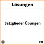 Satzglieder Übungen Mit Lösungen Pdf