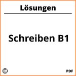 Schreiben B1 Mit Lösungen Pdf