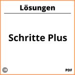 Schritte Plus Lösungen Pdf