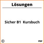 Sicher B1+ Kursbuch Lösungen Pdf