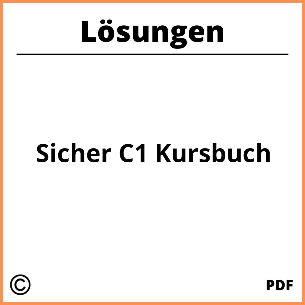 Sicher C1 Kursbuch Lösungen Pdf