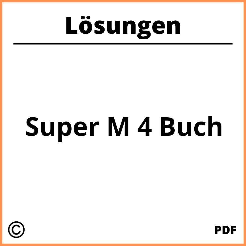 Super M 4 Buch Lösungen Pdf