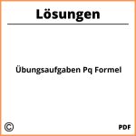 Übungsaufgaben Pq Formel Mit Lösungen Pdf