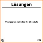 Übungsgrammatik Für Die Oberstufe Lösungen Pdf