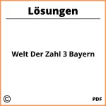 Welt Der Zahl 3 Bayern Lösungen Pdf